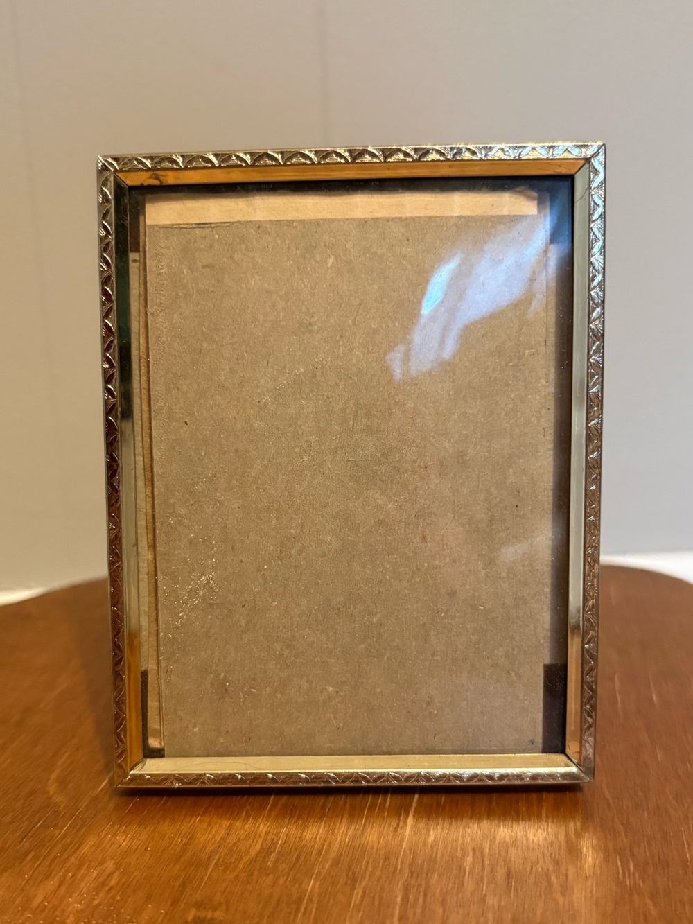 Gold Decorative Photo Frame - Vintage with Bubble Glass